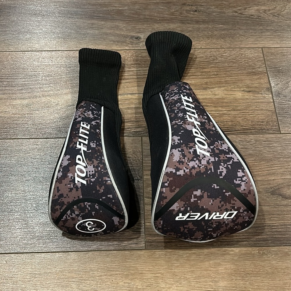 Top flight Golf driver and 3 wood Head Covers